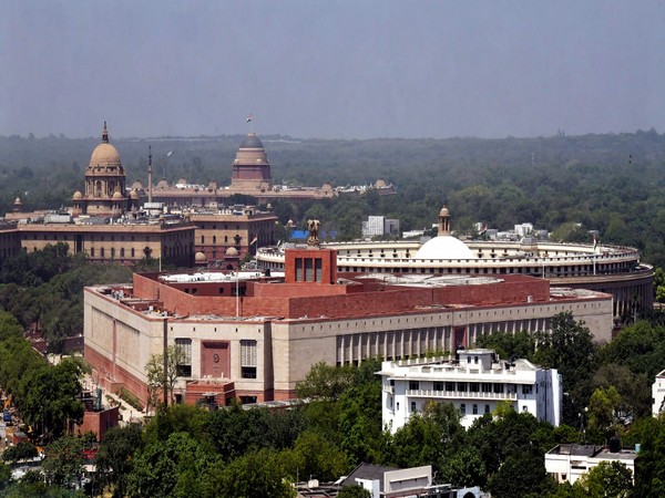 An aerial view of new Parliament building (Photo/ANI)