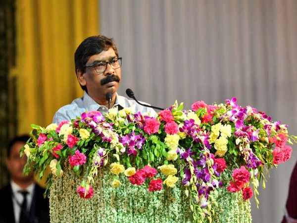 Chief Minister Hemant Soren during inauguration of a new building of Jharkhand High Court (Photo: Twitter/@HemantSorenJMM)