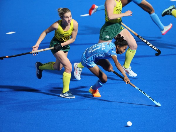 Indian Women's Hockey Team in action against Australia A (Image: HI)