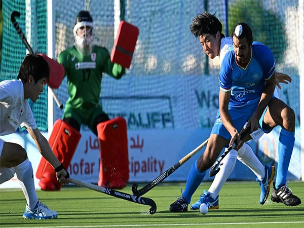 India and Japan players in action during a match (Photo: Hockey India Media)