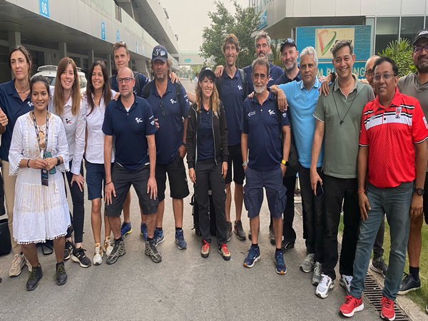 12 member Dorna team along with Operations Director Norma Luna (Source: MotoGP Bharat)