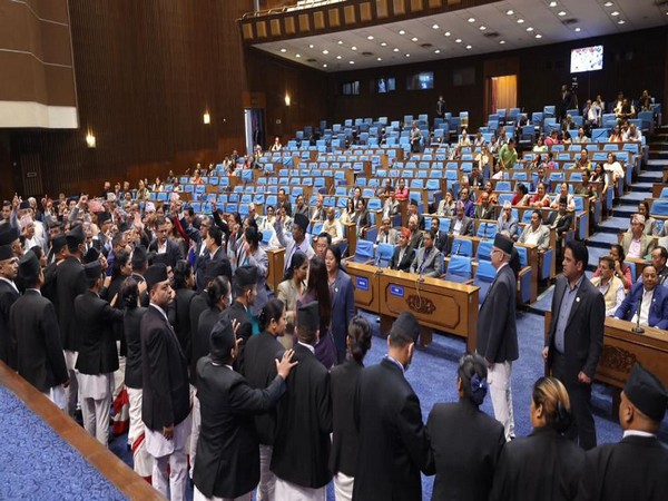 Nepal Opposition obstructs house (Photo/ANI)