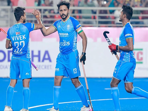 India Hockey team captain Harmanpreet Singh (In centre) (Image: HI Media)