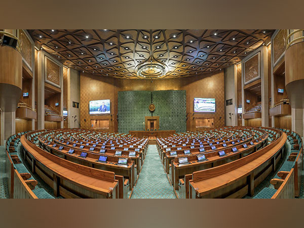 An inside view of the new Parliament building (Photo/ANI)