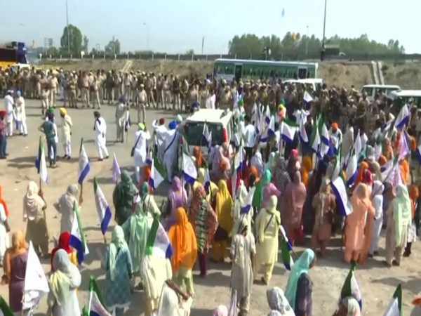 Visuals from Ambala border (Photo/ANI)