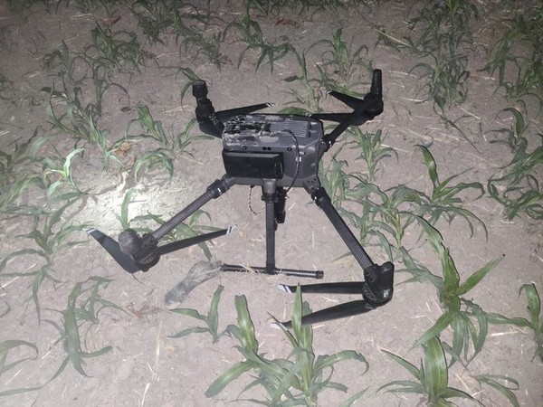 Visuals of the Pakistani drone shot down in Amritsar (Pic credit/ BSF Punjab)