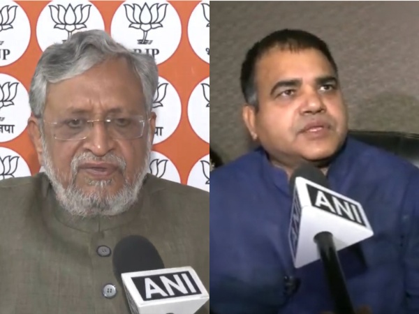 BJP leader Sushil Modi and RJD Shakti Yadav (right) (Photo/ANI)