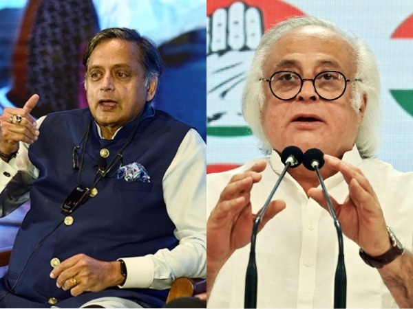Congress leader Shashi Tharoor and Jairam Ramesh (Photo/ANI)