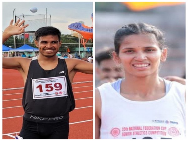 Jyothi Yarraji and Amlan Borgohain (Image: SAI/ AFI Media) 