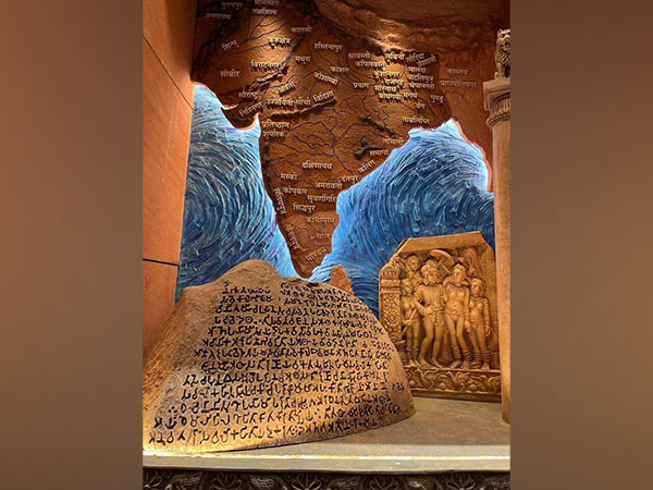 Visual of mural in Parliament (Photo/@JoshiPralhad)