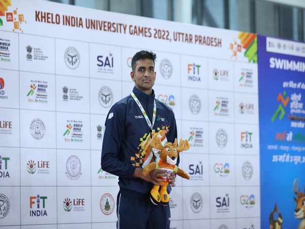 Swimmer Siva Sridhar of Jain University (Image: SAI media)