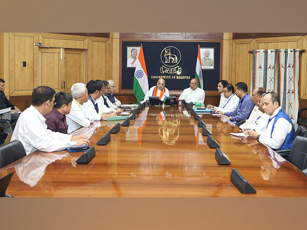 Amit Shah chairs high-level meeting in Manipur over violence in State (Photo/ANI)