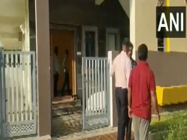 Visual from the premises of the Sub Division project engineer of Nirmithi Kendra in Ranebennur. (Photo/ANI)