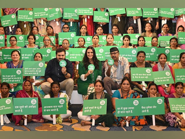 Left to Right: Sharat Verma, CMO, P&G India; Vice President and Business Unit Head for Fabric Care; Actress Neha Dhupia and Josy Paul, Chairman, BBDO India at a survey with househelps in Mumbai