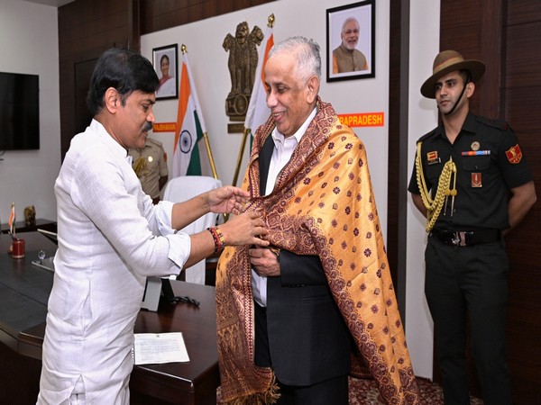 MP GVL Narasimha Rao meets Governor (Photo/ANI)