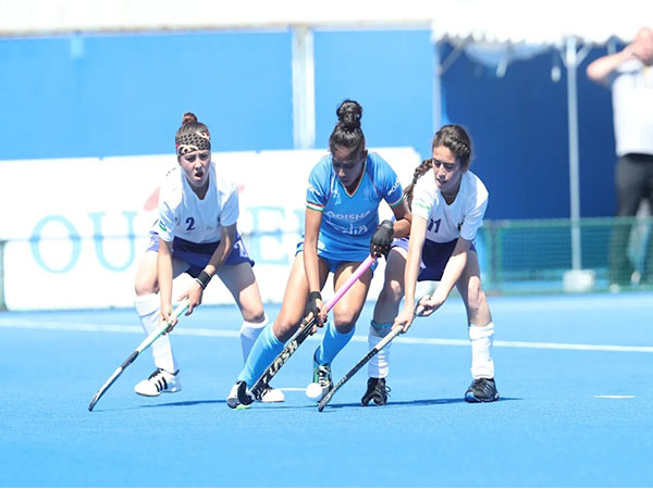 India and Uzbekistan players in action (Photo/ Hockey India)
