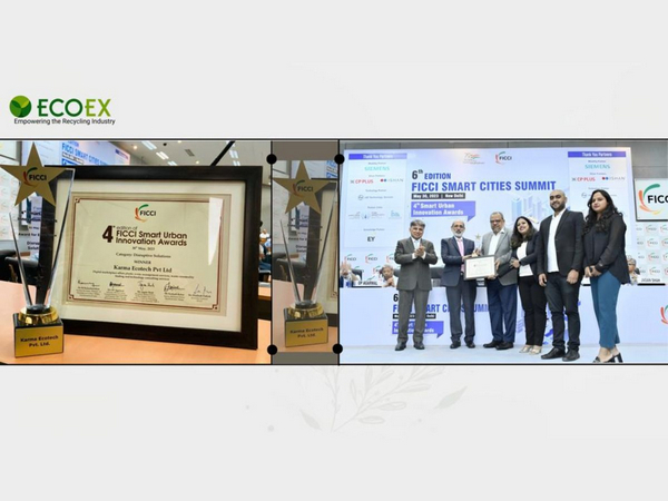 EcoEx bags the Winner Award in the 'Disruptive Solutions' Category at the 4th edition of the FIICI Smart Urban Innovation Awards 2023 - Vimarsana News
