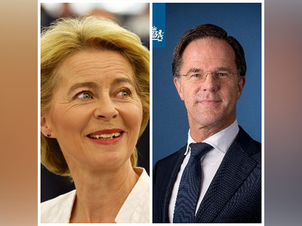 European Commission's President Ursula von der Leyen (Left) and Netherlands PM Mark Rutte (Right) (Image Credit: Their respective Twitter accounts)