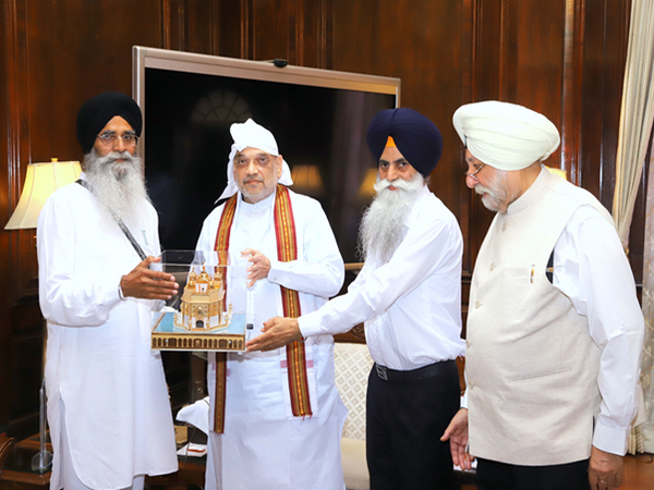 SGPC delegation meets Union Home Minister Amit Shah (Photo/ANI)