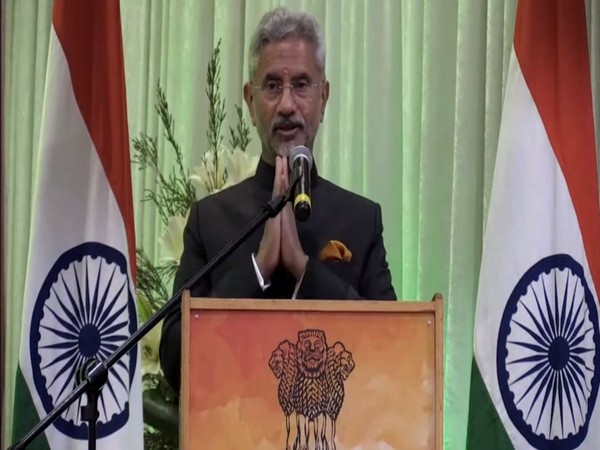 External Affairs Minister S Jaishankar addressing the Indian diaspora in Cape Town. (Photo/ANI)