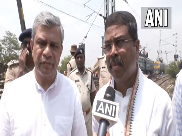 Railway Minister Ashwini Vaishnaw and Union Minister Dharmendra Pradhan (Photo/ANI)