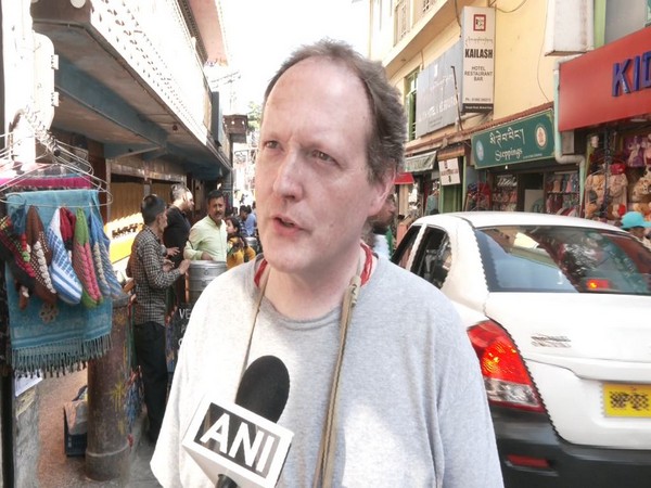 A foreign tourist in Dharmshala (Photo/ANI)