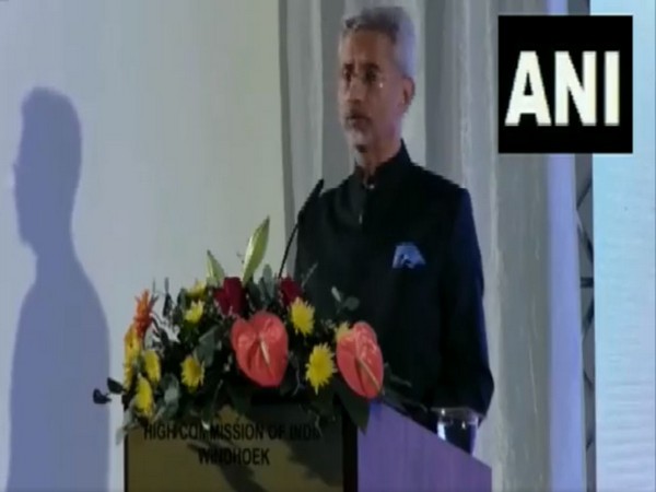 External Affairs Minister S Jaishankar adresses the Indian diaspora in Namibia. (Photo Source - MEA)