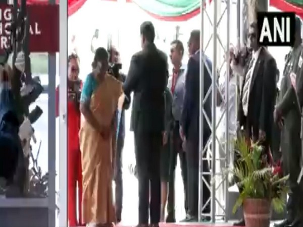 President Droupari Murmu reached Suriname. (Photo/ANI)
