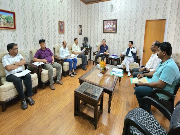 Arunachal Pradesh Deputy CM hold high-level meeting (Photo: Twitter/ @ChownaMeinBJP)