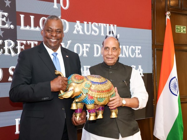 US Secretary of Defence Lloyd Austin, Defence Minister Rajnath Singh (Image Credit: Twitter/@rajnathsingh)