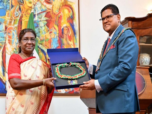 Suriname confers its highest civilian award to President Murmu (Photo/@rashtrapatibhvn)