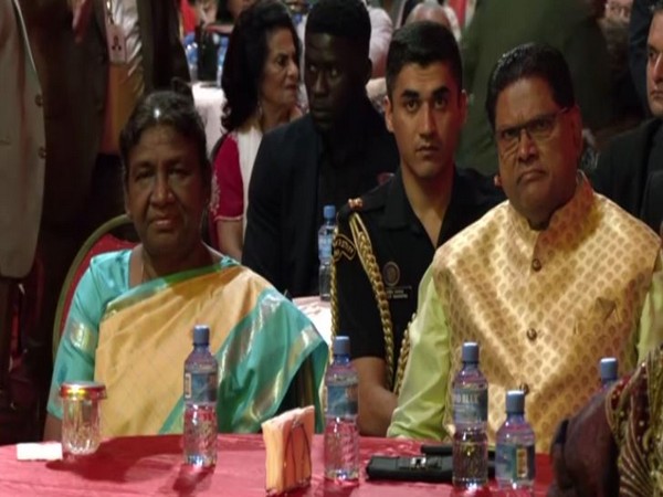 President Droupadi Murmu, Suriname President Chandrikapersad Santokhi (Photo/ANI)