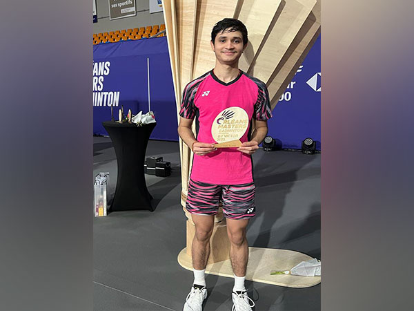 Priyanshu Rajawat with the Orleans Masters 2023 trophy (Image: BAI media)
