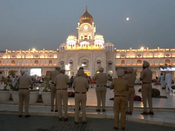 Security personnel deployed at Golden Temple. (Photo/ANI)