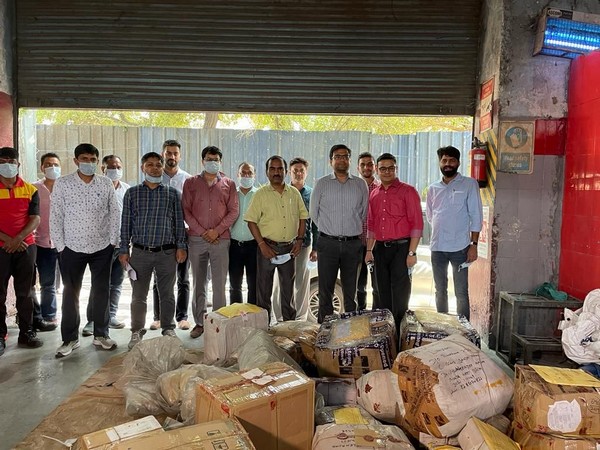 Customs officials with seized contraband drugs (Photo/ANI)