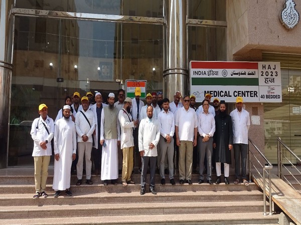 Indian envoy Dr Suhel Khan taking stock of medical facilities for Indian pilgrims (Photo Credit: Twitter/@IndianEmbRiyadh)