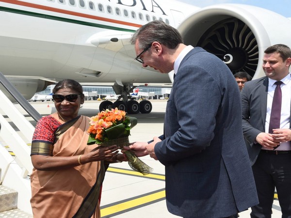 President Droupadi Murmu arrives in Serbia