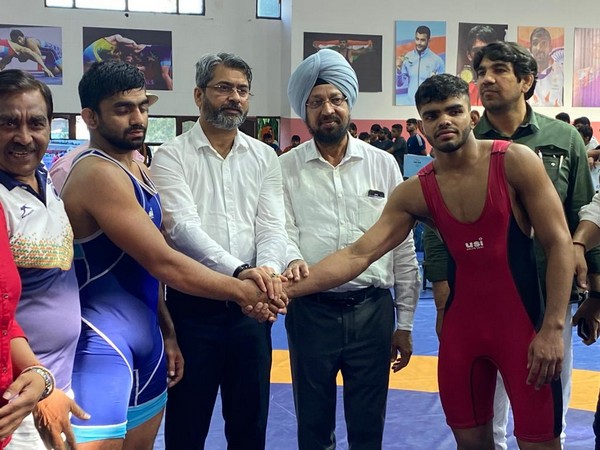 Kalyan Chaubey, Joint Secretary and action CEO of IOA at Sonepat Westling selection trial of U 15 and U 20 (Source: IOA)