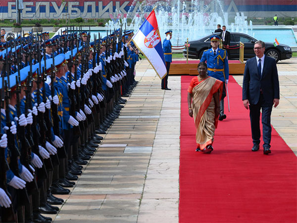 President Droupadi Murmu in Serbia. (Photo: ANI) 