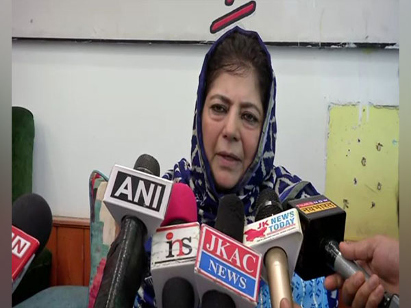 Jammu and Kashmir PDP chief Mehbooba Mufti (Photo/ANI)