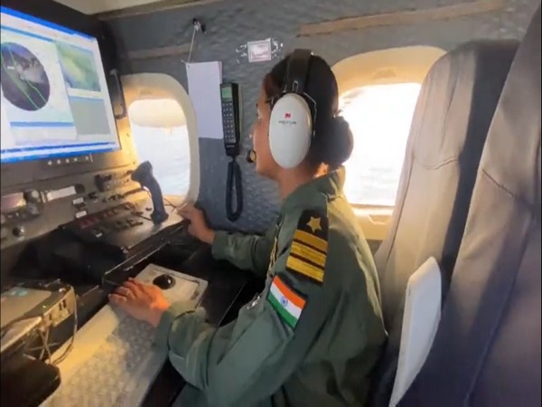 Indian Coast Guard sending advisory through ship. (Photo/Gujarat Information Department)