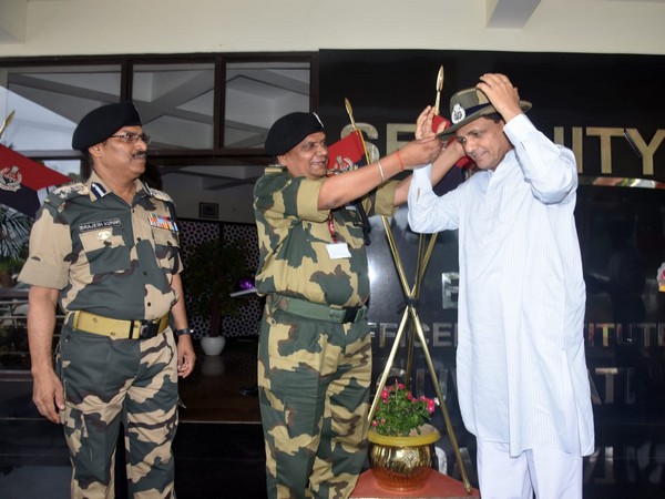 Union MoS Nityanand Rai at BSF Frontier HQ (Photo/Twitter handle @BSF_Guwahati)