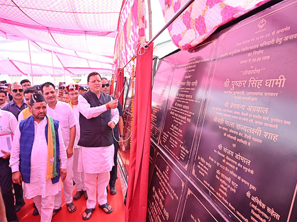 Uttarakhand Chief Minister Pushkar Singh Dhami inaugurated and laid the foundation stone of 110 schemes worth Rs. 34710.19 lakhs on Saturday. (Photo/ANI)