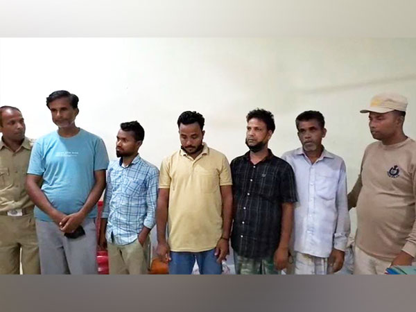 Gang of vehicle thieves busted in Assam's Hojai, 5 people arrested. (Photo/ANI)