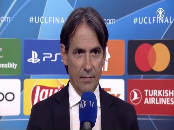 Inter Milan's manager Simone Inzaghi during the post-match conference (Twitter: Photo/Inter)