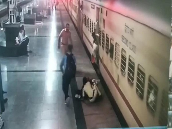 Screengrab of the video of the incident. (Photo/RPF)