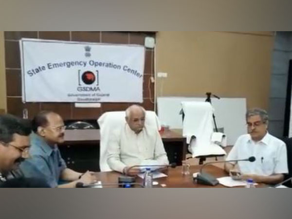 Gujarat CM Bhupendra Patel at State Emergency Operation Center