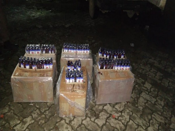 Assam police seize bottles of Codeine Phosphate syrup. (Photo/ANI)