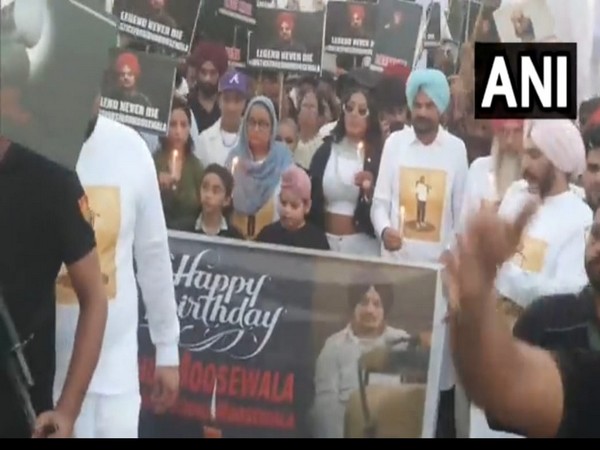 Visuals of the candle march (Photo/ANI) 