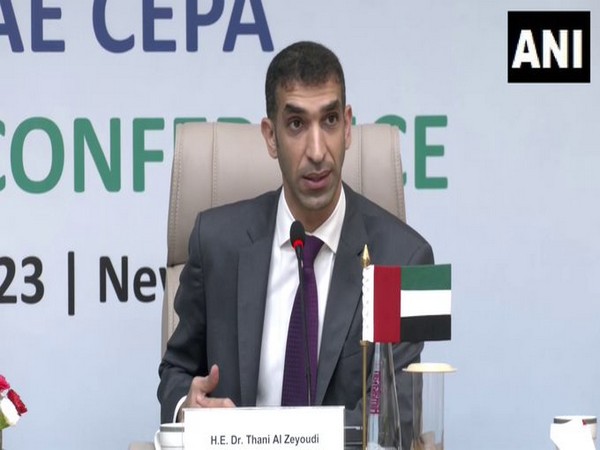 UAE Minister of State for Foreign Trade, Thani Al Zeyoudi. (Photo: ANI) 